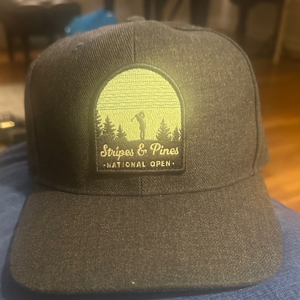 Adidas Golf Stripes & Pines National Open Denim color Patch Hat